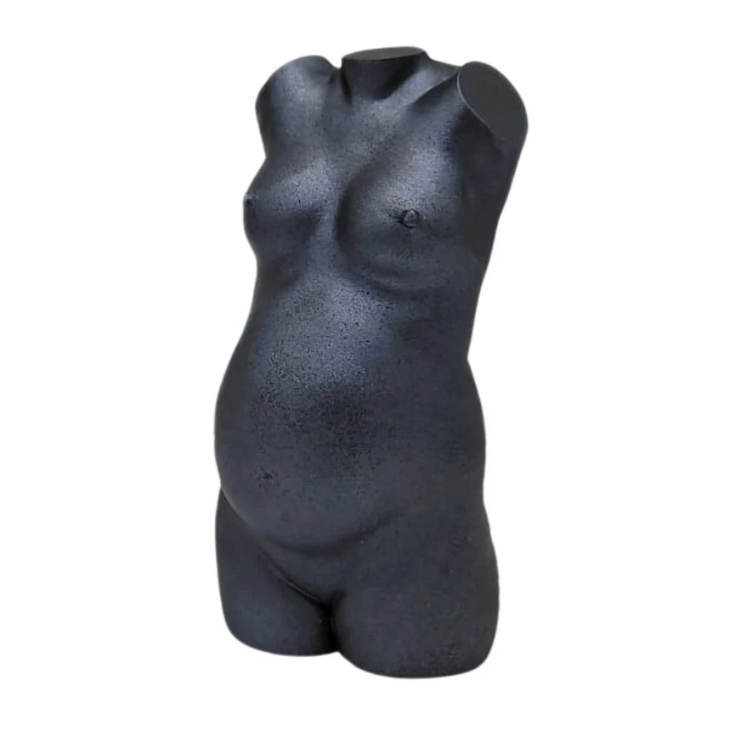 Zwangerschapsbeeldje Wax - Graphite (8 cm, Nee, Nee, Mat)