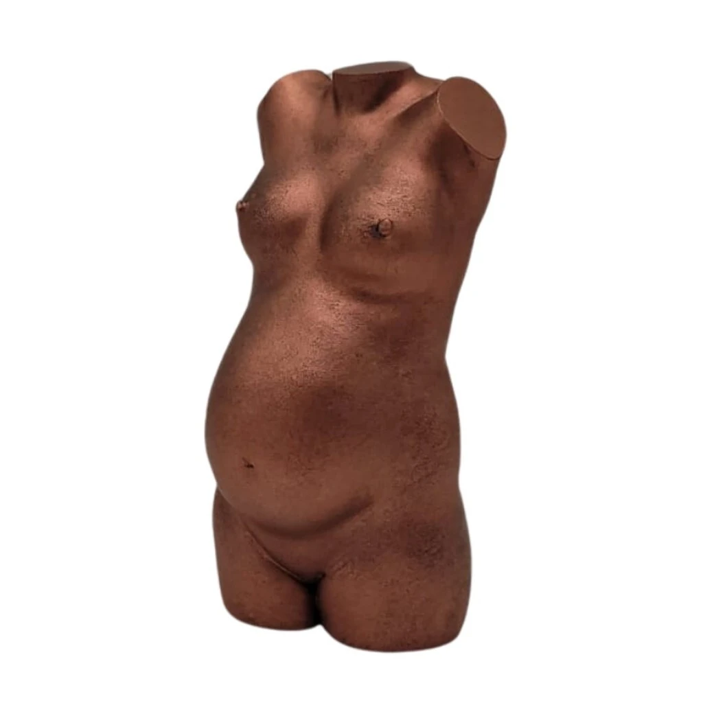 Zwangerschapsbeeldje Wax - Koper (8 cm, Nee, Nee, Mat)