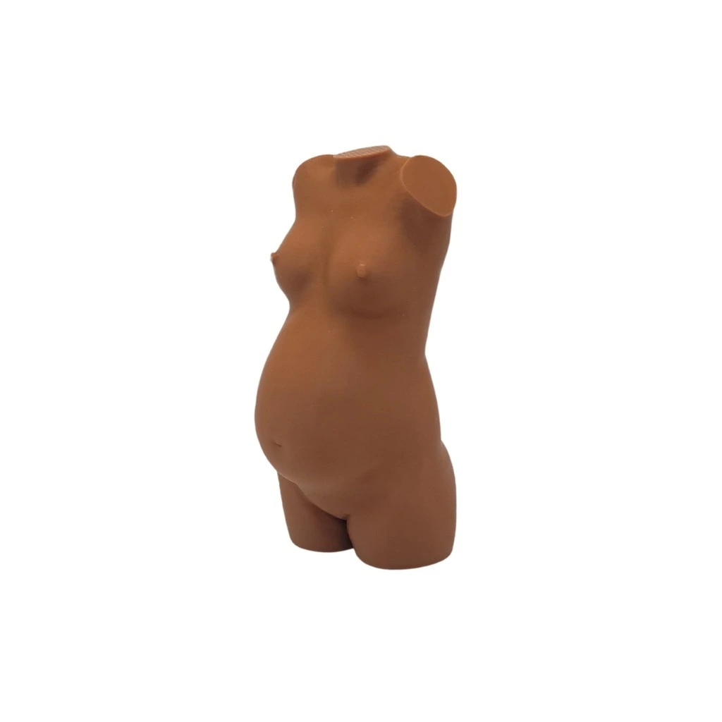 Zwangerschapsbeeldje Bruin – 3D-geprint vanaf 10 cm