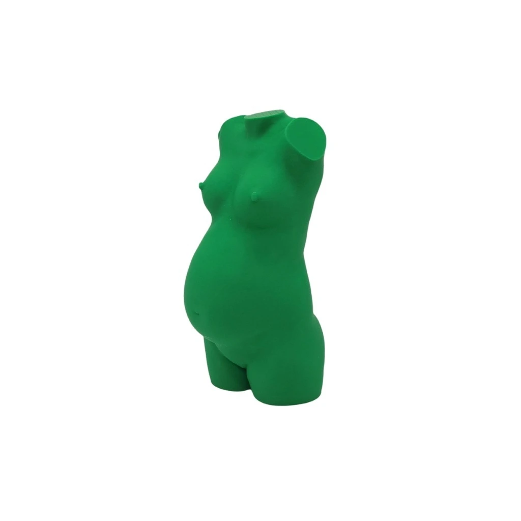 Zwangerschapsbeeldje Groen – 3D-geprint vanaf 10 cm (10 cm, Nee, Nee)