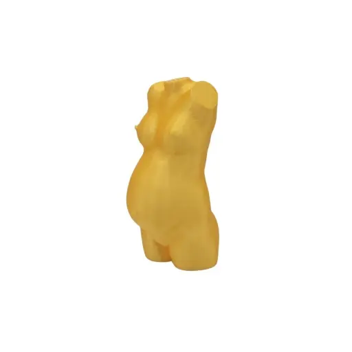 Zwangerschapsbeeldje Parel Goud – 3D-geprint vanaf 10 cm