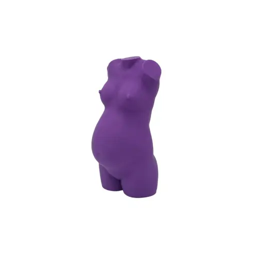 Zwangerschapsbeeldje Paars – 3D-geprint vanaf 10 cm 