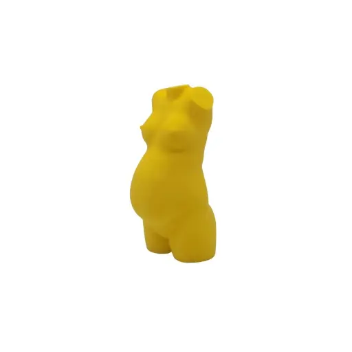 Zwangerschapsbeeldje Geel – 3D-geprint vanaf 10 cm